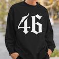 旧英数字 46 46 スウェットシャツ 彼への贈り物
