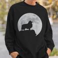 月と犬のシルエット シェルティーシェットランドシープドッグ スウェットシャツ 彼への贈り物