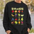 果物 面白いtシャツ フルーツ 種類 おもしろ 食べ物 イラスト 面白い 服 ネタ グッズ 文字tシャツ スウェットシャツ 彼への贈り物