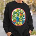 植物 ママ イラスト ポトス モンステラ 観葉植物愛好家 スウェットシャツ 彼への贈り物