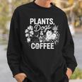 植物 犬 コーヒー おもしろ ガーデニング 犬好き ギフト スウェットシャツ 彼への贈り物