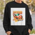 楽しいクールなレーシングカーイラスト スウェットシャツ 彼への贈り物