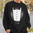 楽しいブラックタイ イベント チーム 新郎 フェイク タキシード スウェットシャツ 彼への贈り物
