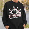 楽しいロールスボーリング パンヴィンテージボウリングボール スウェットシャツ 彼への贈り物