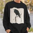 河鍋暁斎のカラス 浮世絵 日本画 日本文化 烏 スウェットシャツ 彼への贈り物