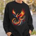 火の鳥 不死鳥 神話上の鳥 立ち上がり 再び生まれる 灰 長袖tシャツ スウェットシャツ 彼への贈り物