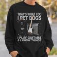 犬好き ギター ミュージシャン ペット 犬 演奏 ギター 面白い スウェットシャツ 彼への贈り物