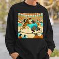 猫 ネコ 相撲 面白いtシャツ 文字入り メンズ おもしろ 面白い 服 おもしろグッズ ネタ 力士 浮世絵 スウェットシャツ 彼への贈り物