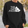 猫の顔 猫デザイン スウェットシャツ 彼への贈り物