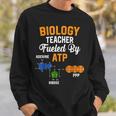 生物学教師 Fueled By Atp 面白い教師 生物学者ギフト スウェットシャツ 彼への贈り物