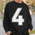 番号4 Fourports アスレチック チーム ジャージー バーシティ ユニフォーム スウェットシャツ 彼への贈り物