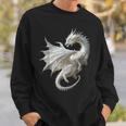 白龍 グラフィック 神話イラスト 白龍 スウェットシャツ 彼への贈り物