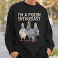 私はハト愛好家ですハト好き スウェットシャツ 彼への贈り物