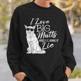 私は大きな雑種が大好きで、犬救助犬シェルターに嘘はつかない スウェットシャツ 彼への贈り物