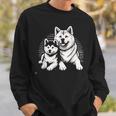 秋田犬 グラフィックtシャツ レディース メンズ スウェットシャツ 彼への贈り物