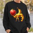 筋肉バナナリフティングジャイアントアップル スウェットシャツ 彼への贈り物