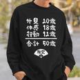 誕生日 誕生日おめでとう 50歳 五十歳 五十路 ネタ ジョーク ギャグ お笑い ツッコミ 50祝い 長寿祝い おもしろ スウェットシャツ 彼への贈り物