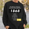 財務省解体dissolution Of The Ministry Of Finance スウェットシャツ 彼への贈り物