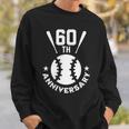 還暦祝い＆野球ファン向けプレゼント ワンポイント ゼッケン60 かっこいい【両面プリント】 スウェットシャツ 彼への贈り物