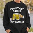 酔わないで最高になる-面白いアルコール スウェットシャツ 彼への贈り物