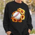 野球 面白いtシャツ ベースボール おもしろ ひまわり 花柄 服 ネタ メンズ 野球部 おもしろグッズ 子供 スウェットシャツ 彼への贈り物