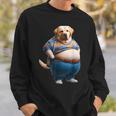 陽気なチャンキーラブラドールレトリバーtシャツ 太った犬愛好家向け スウェットシャツ 彼への贈り物