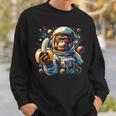 面白い サイケデリック 猿 宇宙飛行士 グラフィック メンズ スウェットシャツ 彼への贈り物