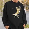 面白いtシャツ ゴールデンレトリバー ゴルフ イヌ メンズ グッズ かわいい おもしろ 面白い 服 ネタ スウェットシャツ 彼への贈り物