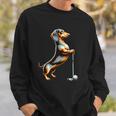 面白いtシャツ ダックスフンド ゴルフ イヌ メンズ 犬好き グッズ かわいい おもしろ 面白い 服 ネタ スウェットシャツ 彼への贈り物