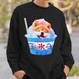 面白いtシャツ 柴犬 かき氷 イヌ わんこ メンズ 犬好き グッズ かわいい おもしろ 面白い 服 ネタ 夏 スウェットシャツ 彼への贈り物