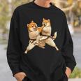 面白いtシャツ 柴犬 柔道 イヌ わんこ メンズ 犬好き グッズ かわいい おもしろ 面白い 服 ネタ 犬 スウェットシャツ 彼への贈り物