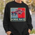 面白いtシャツ 馬tシャツ 競馬 馬 レース 乗馬 ジョッキー メンズ おもしろ 面白い グッズ ネタ 男性用 レトロ スウェットシャツ 彼への贈り物