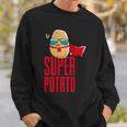 面白いかわいいスーパーポテトアニメ衣装グラフィックデザイン。 スウェットシャツ 彼への贈り物