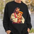 面白いイエスピザ愛好家クリスチャンユーモアtシャツ ピザジョーク スウェットシャツ 彼への贈り物