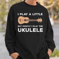 面白いウクレレ服ギターワードプレイ スウェットシャツ 彼への贈り物