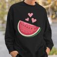 面白いスイカ ハワイアンビーチバケーション ラブスイカ スウェットシャツ 彼への贈り物