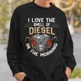 面白いディーゼルメカニックシャツ I Love Themell Of Diesel スウェットシャツ 彼への贈り物