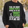 面白いラグビーコーチ、選手、ファンのラグビー。 スウェットシャツ 彼への贈り物