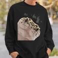 面白い好奇心が強い爬虫類ヒョウモントカゲモドキ スウェットシャツ 彼への贈り物