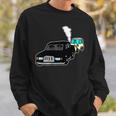 黒塗りの高級車よりも怖い無車検の軽自動車 スウェットシャツ 彼への贈り物