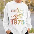 50Th Birthday 1975年4月生まれ 50歳 ヴィンテージ 長袖tシャツ スウェットシャツ 彼への贈り物