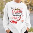 5月31日 誕生日 この女王は5月31日に生まれました スウェットシャツ 彼への贈り物