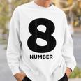 8 数字 スウェットシャツ 彼への贈り物
