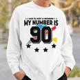 Age Is Just Number スポーツ 90歳 面白い 90歳の誕生日 スウェットシャツ 彼への贈り物