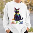 Ally Cat Lgbtゲイプライド月間2025レインボー平等権 スウェットシャツ 彼への贈り物