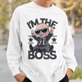 Baby Boss I'm The Boss レトロ Like A Boss キッズ スウェットシャツ 彼への贈り物