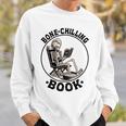 Bone-Chilling 本 スケルトン 読書 ブックワームブックラバーズ 長袖tシャツ スウェットシャツ 彼への贈り物