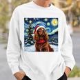 Cockerpanieltarry Night Christmasan Gogh Doganta Hat 長袖tシャツ スウェットシャツ 彼への贈り物