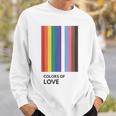 Colors Of Love Lgbt Flag Pride Month トランスジェンダー レインボーtシャツ スウェットシャツ 彼への贈り物