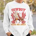 Cowboy Take Me Away ウエスタンバレンタインデー 長袖tシャツ スウェットシャツ 彼への贈り物